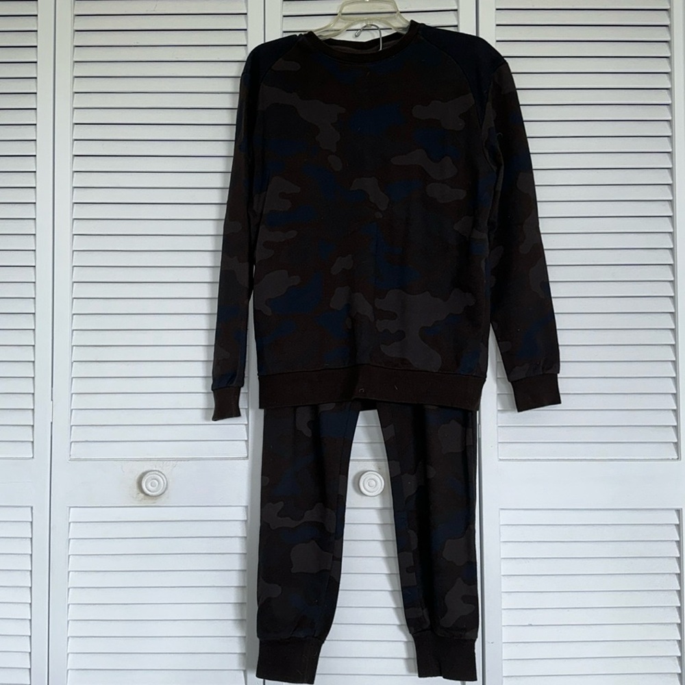 3.1 PHILLIP LIM x TARGET | Blue/Brown/Aubergine Camouflage Sweatset | Unisex